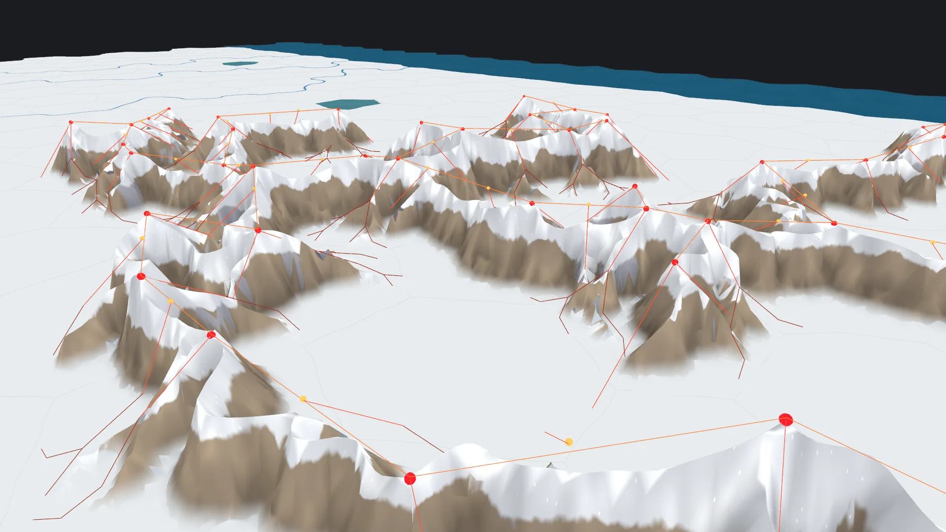 Mountain ranges up close
